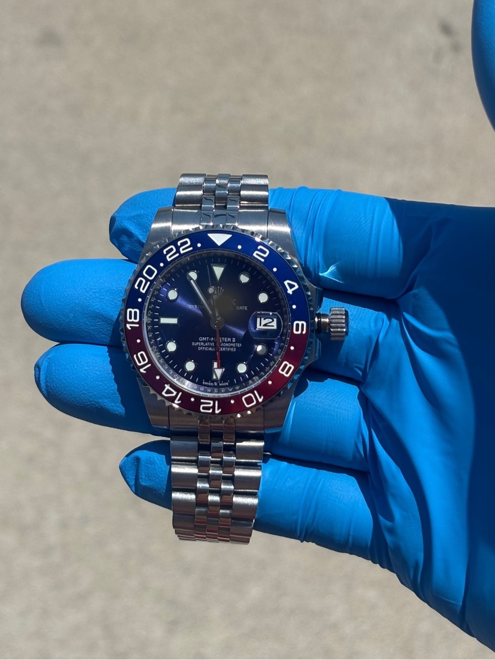 Luxury Watch Pepsi Blue